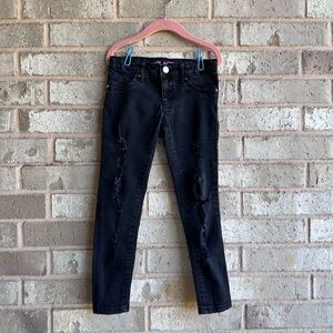 Children’s Place black distressed Girls jeggings